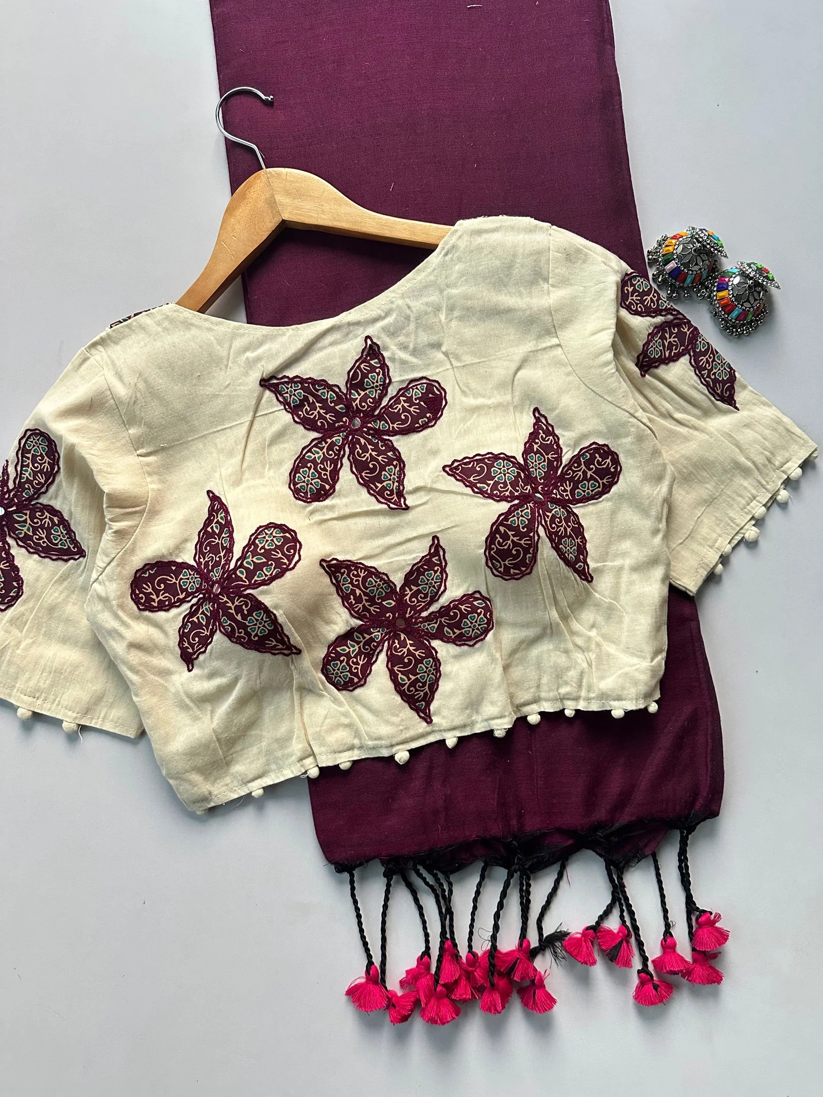 Khadi Vol 5 Cotton Saree with Apllic Blouse Design Collection