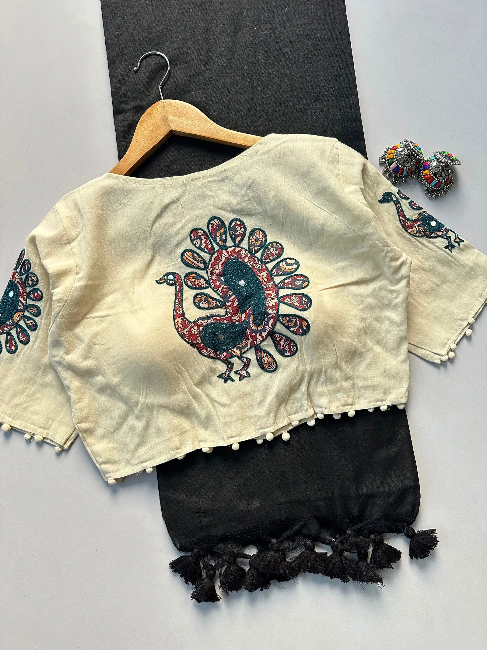 Khadi Vol 5 Cotton Saree with Apllic Blouse Design Collection