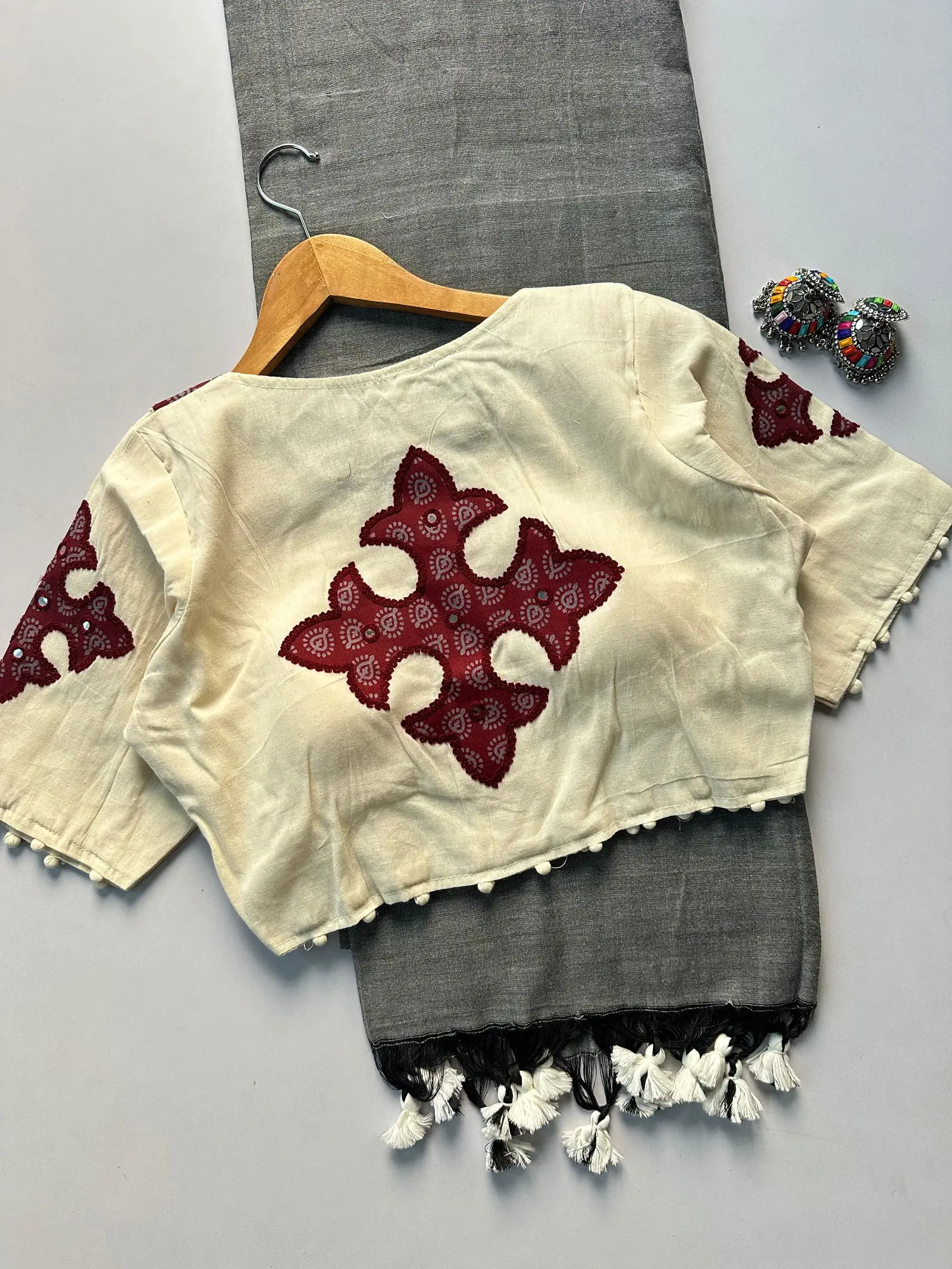 Khadi Vol 5 Cotton Saree with Apllic Blouse Design Collection