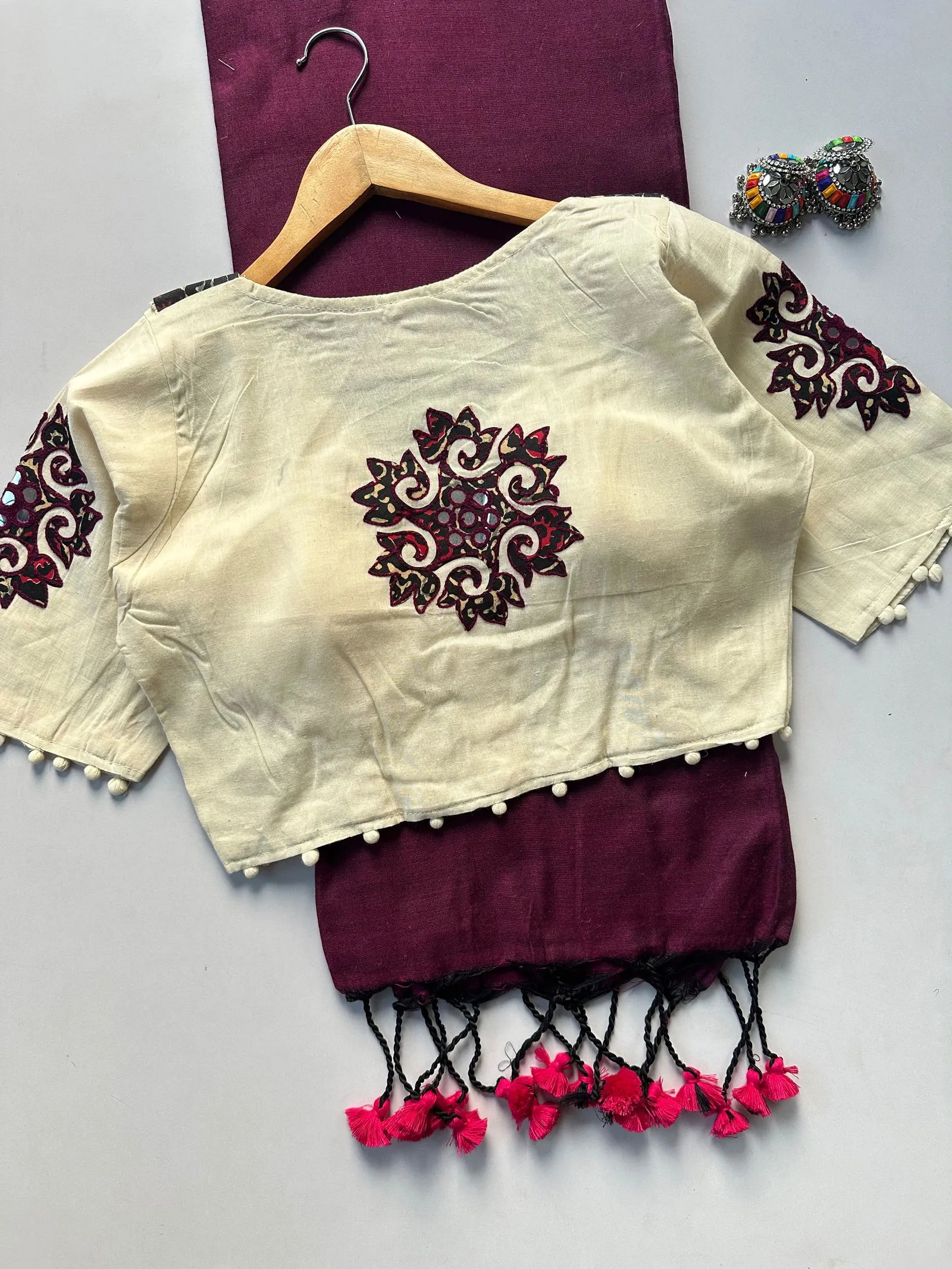 Khadi Vol 5 Cotton Saree with Apllic Blouse Design Collection