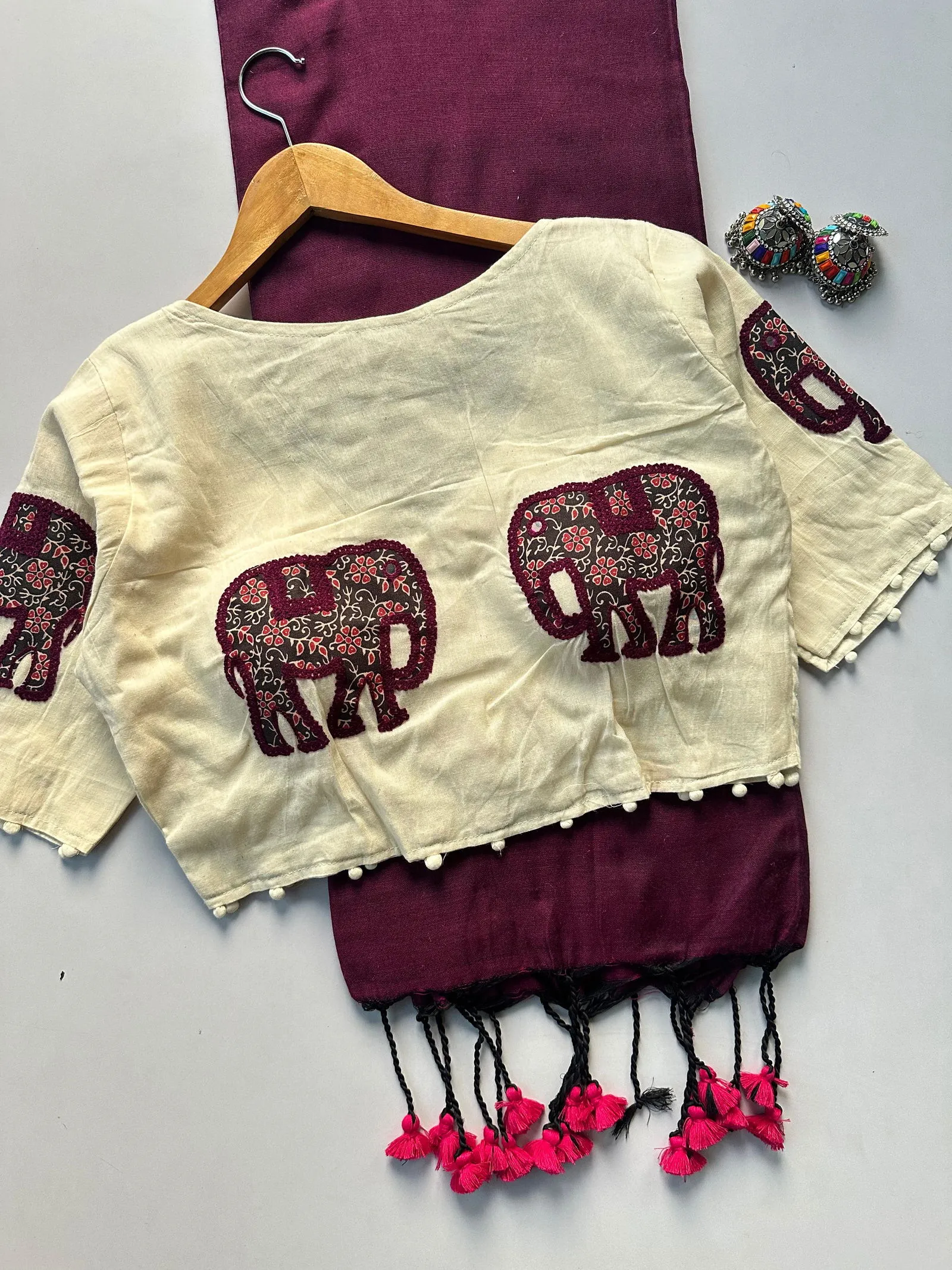 Khadi Vol 5 Cotton Saree with Apllic Blouse Design Collection