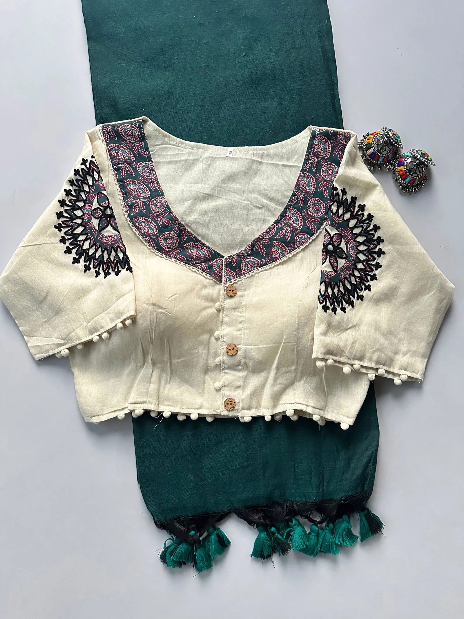 Khadi Vol 5 Cotton Saree with Apllic Blouse Design Collection