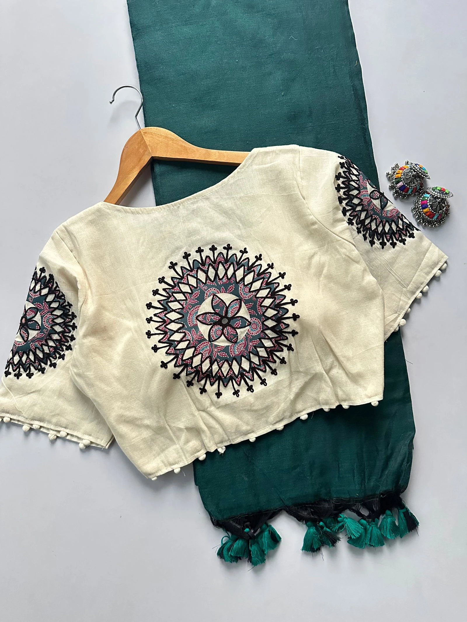 Khadi Vol 5 Cotton Saree with Apllic Blouse Design Collection