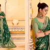 Kimora Rajmahal Banarasi Silk Border Work Festival Wear Saree Collection
