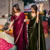 Lt Aurika Vol 5 Malai Silk with Embroidery Work Saree Collection