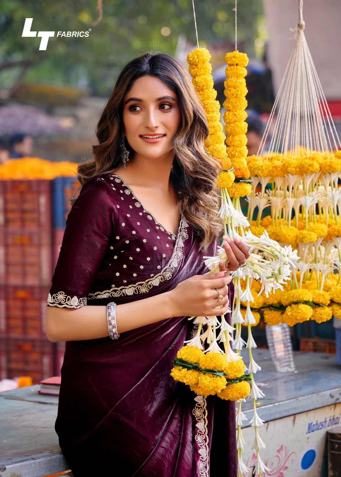 Lt Aurika Vol 5 Malai Silk with Embroidery Work Saree Collection