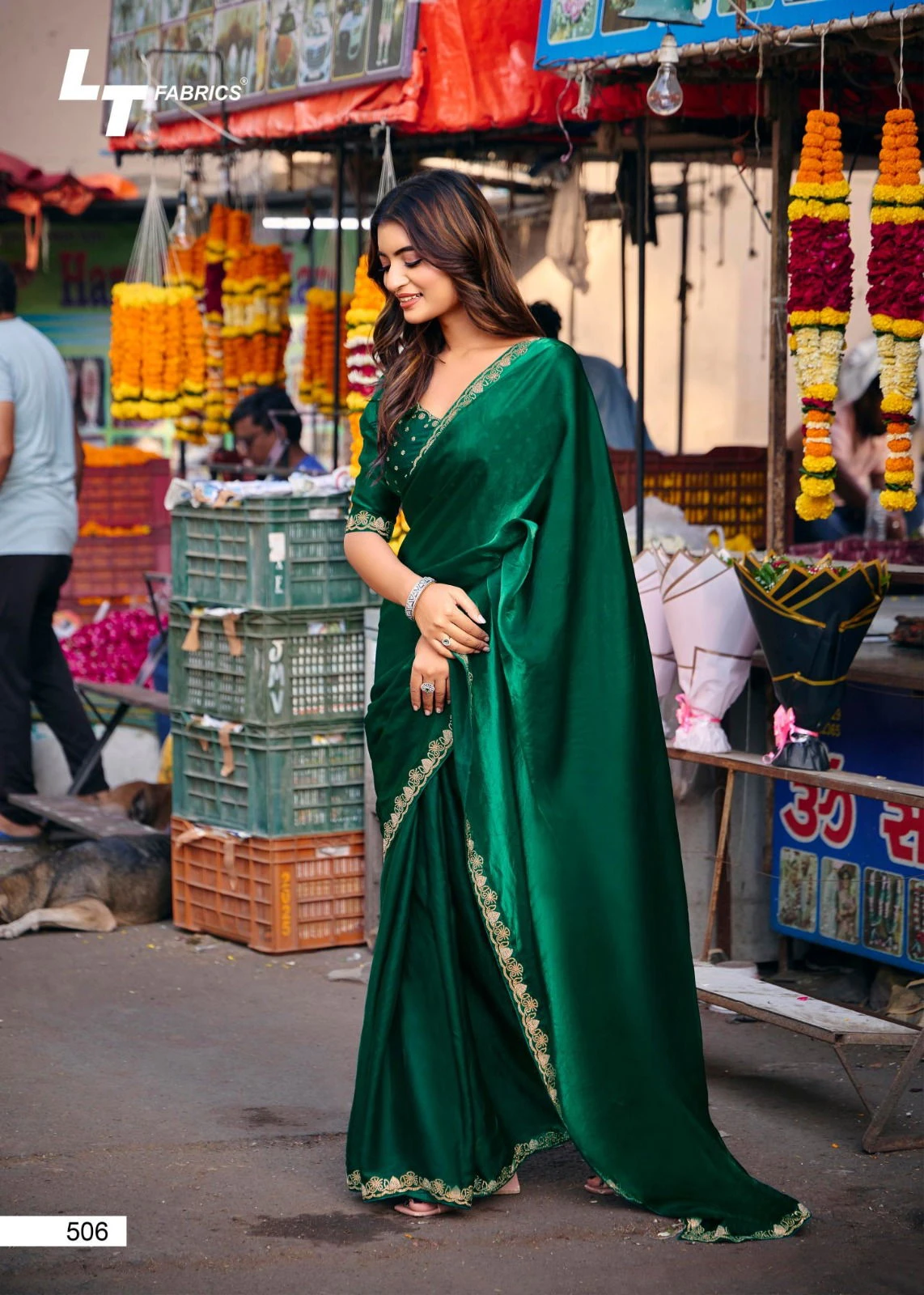 Lt Aurika Vol 5 Malai Silk with Embroidery Work Saree Collection