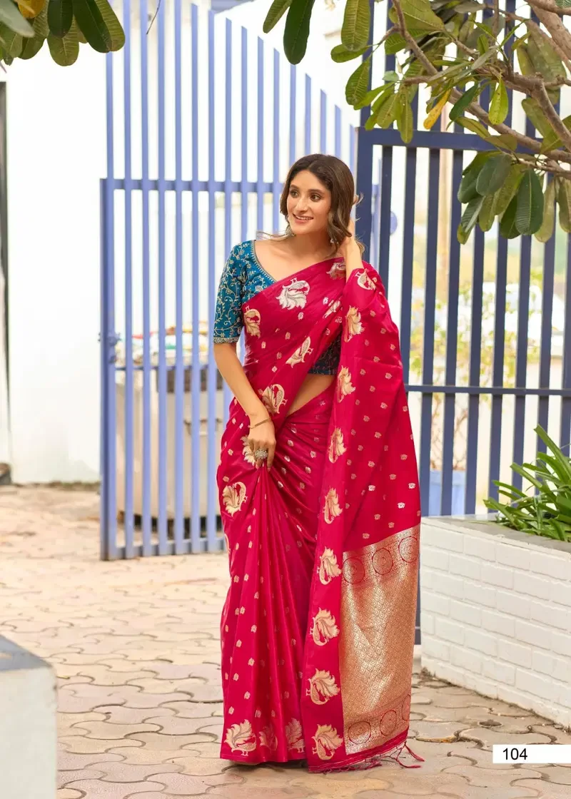 Lt Kontina Satin Silk with Embroidery Work Fancy Saree Collection