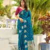 Lt Kontina Satin Silk with Embroidery Work Fancy Saree Collection