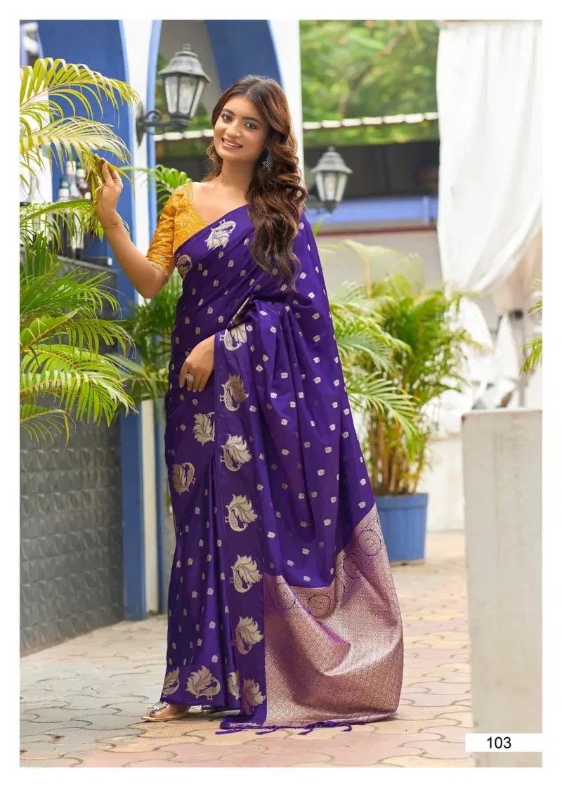 Lt Kontina Satin Silk with Embroidery Work Fancy Saree Collection