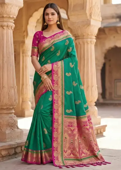 Mb 1013 Soft Paithani Silk Zari Weaving Festival Saree Collection