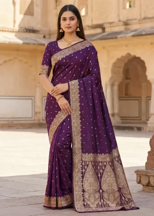 Mb 1131 Banarasi Silk Zari Weaving Saree Collection