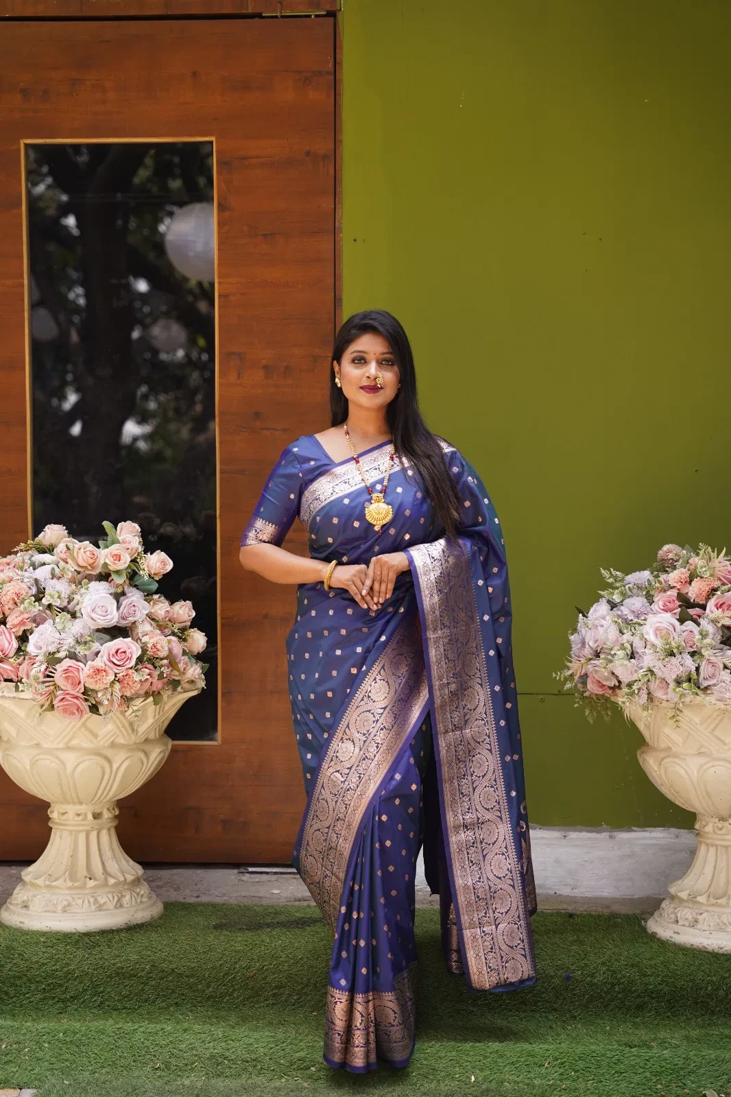 Mb 1132 Banarasi Silk Zari Weaving Saree Collection