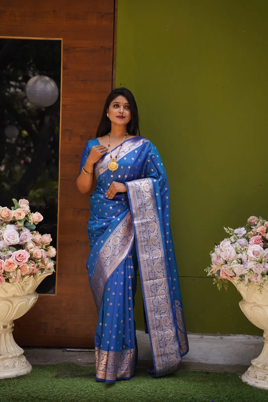 Mb 1132 Banarasi Silk Zari Weaving Saree Collection