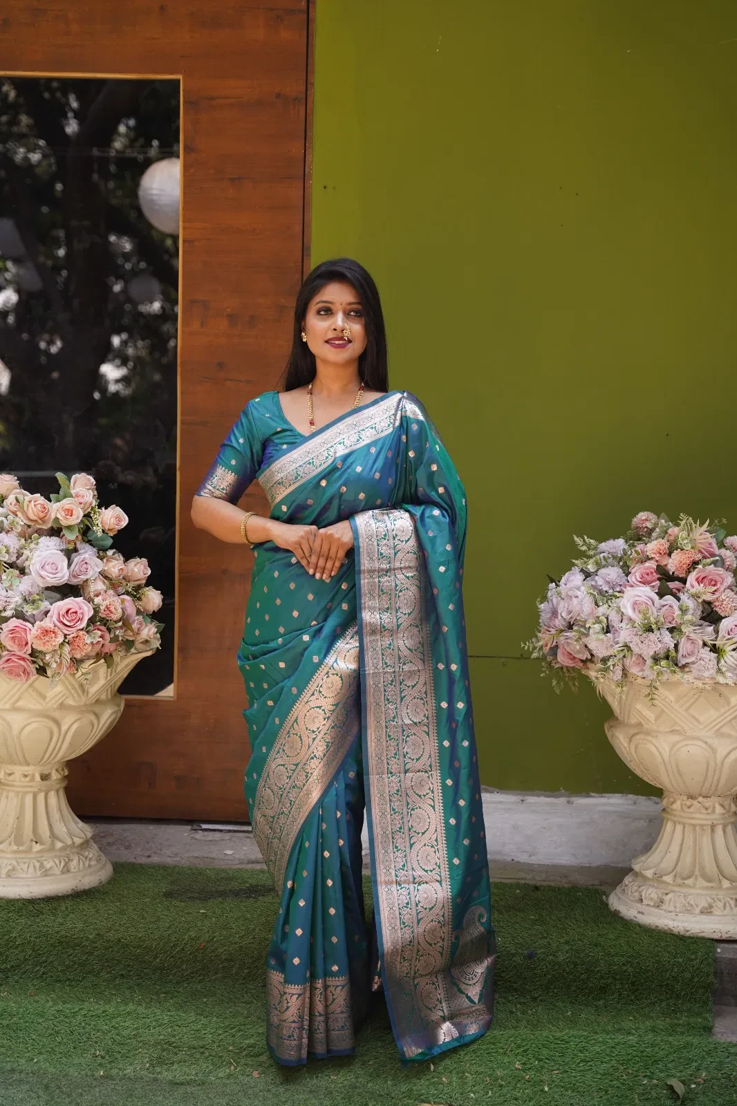 Mb 1132 Banarasi Silk Zari Weaving Saree Collection