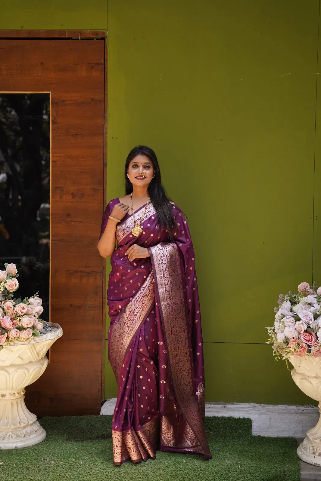 Mb 1132 Banarasi Silk Zari Weaving Saree Collection