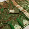 Mb 1209 Banarasi Silk Zari Motifs Saree Collection