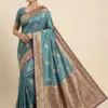Mb 13 Satin Zari Motifs Festival Wear Saree Collection