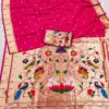 Mb 149 Paithani Silk Golden Zari Embellished Saree Collection
