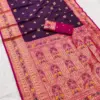 Mb 18 Ajanta Lotus Floral Motifs Paithani Silk Saree Collection