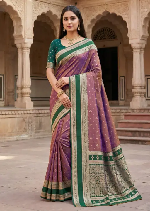 Mb 3326 Banarasi Silk Zari Weaving Traditional Saree Collection