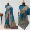 Mb 46 Pashmina Silk Woven Motifs Saree Collection