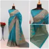Mb 46 Pashmina Silk Woven Motifs Saree Collection