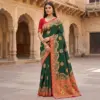 Mb 50 Pasmina Paithani Silk Paisley Work Saree Collection