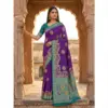 Mb 50 Pasmina Paithani Silk Paisley Work Saree Collection