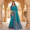 Mb 6134 Silk Blend Pochampalli Ikkat Saree Collection