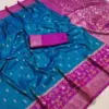 Mb 6140 Pochampalli Silk Blend Ikkat Saree Collection