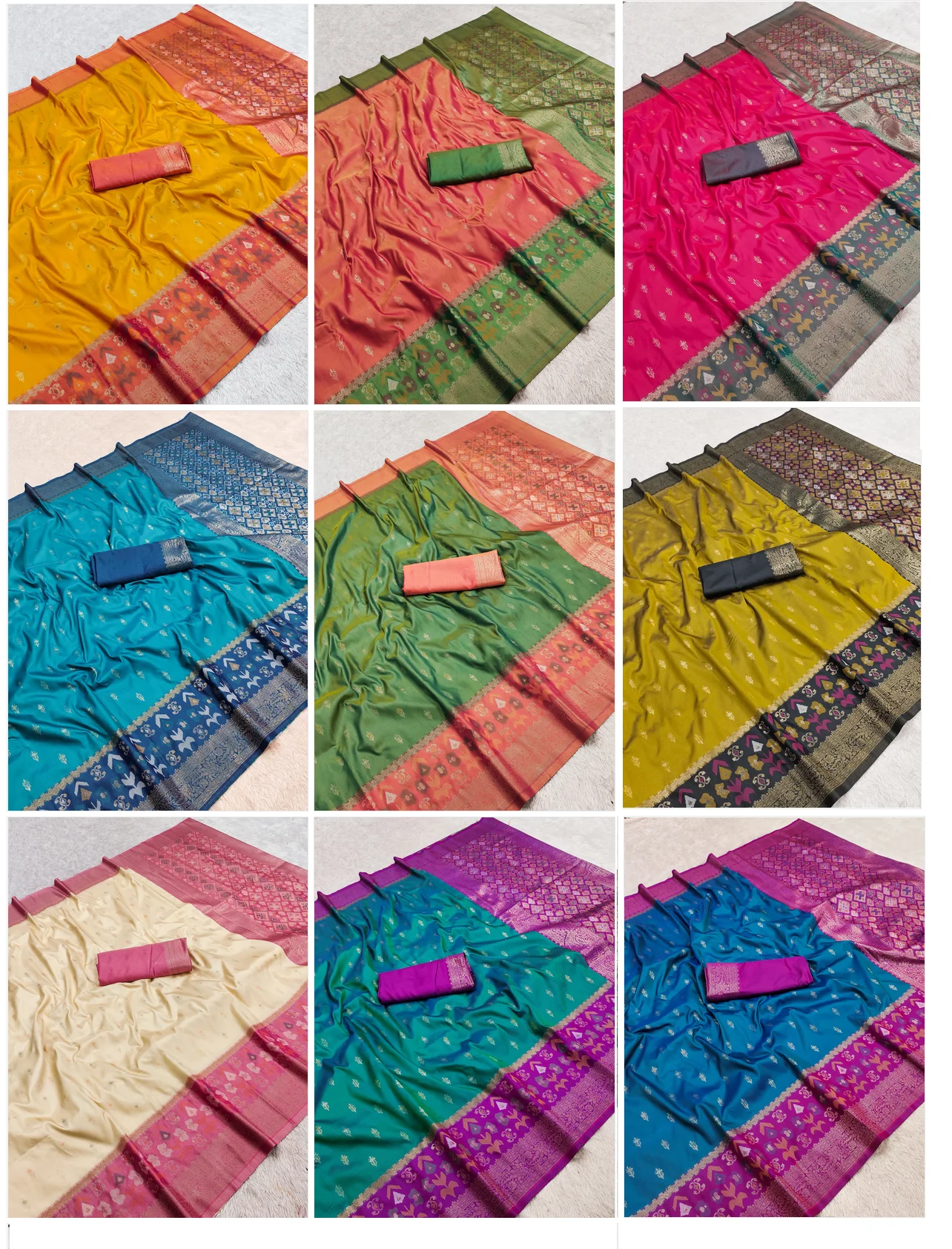 Mb 6140 Pochampalli Silk Blend Ikkat Saree Collection