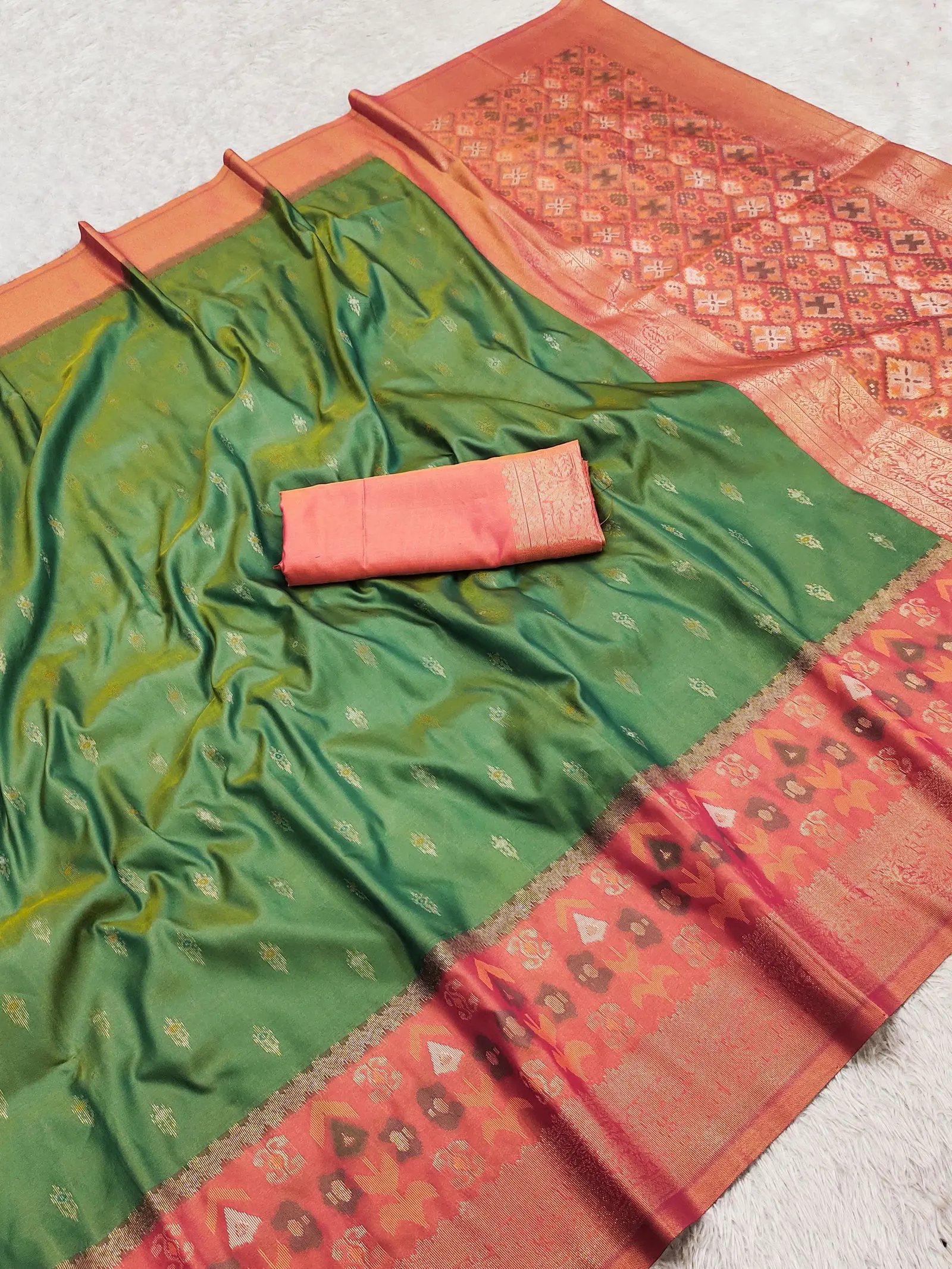 Mb 6140 Pochampalli Silk Blend Ikkat Saree Collection