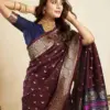 P 206 Silk Woven Work Traditional Wear Saree Collection