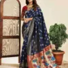 P 207 Silk Woven Work Traditional Wear Saree Collection