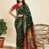 P 207 Silk Woven Work Traditional Wear Saree Collection