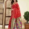 P 207 Silk Woven Work Traditional Wear Saree Collection