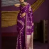 Rajtex Kanthkala Indigo Satin Silk Festival Wear Saree Collection