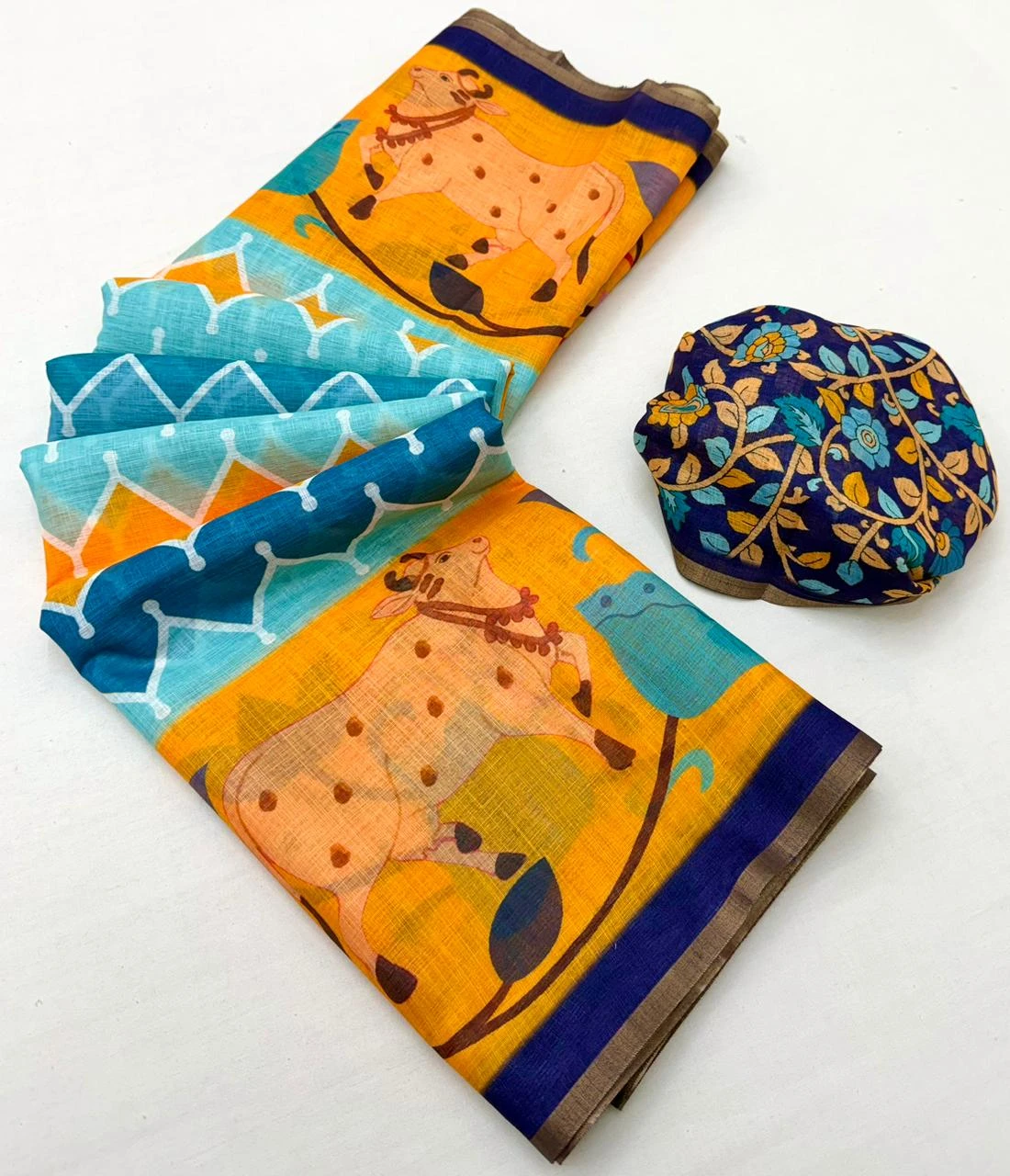 Rajyog Leena 346001 to 346007 Soft Linen Zari Border Fancy Saree Collection