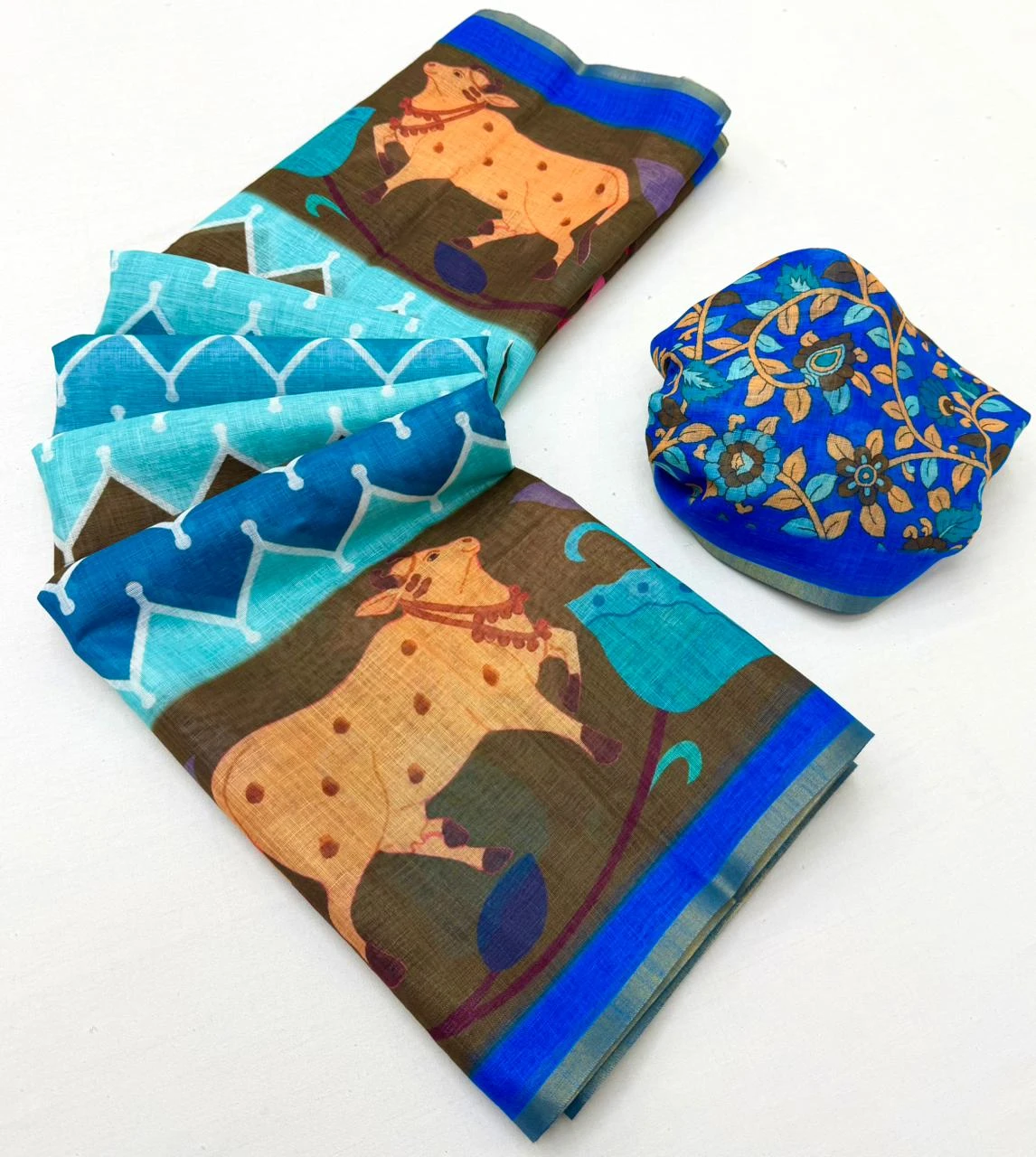 Rajyog Leena 346001 to 346007 Soft Linen Zari Border Fancy Saree Collection