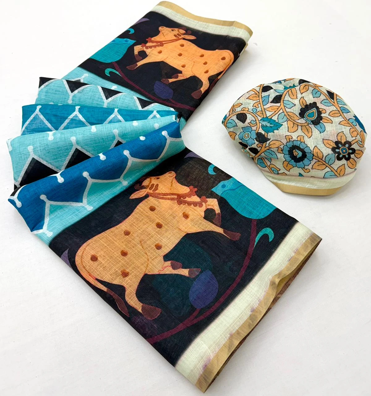 Rajyog Leena 346001 to 346007 Soft Linen Zari Border Fancy Saree Collection