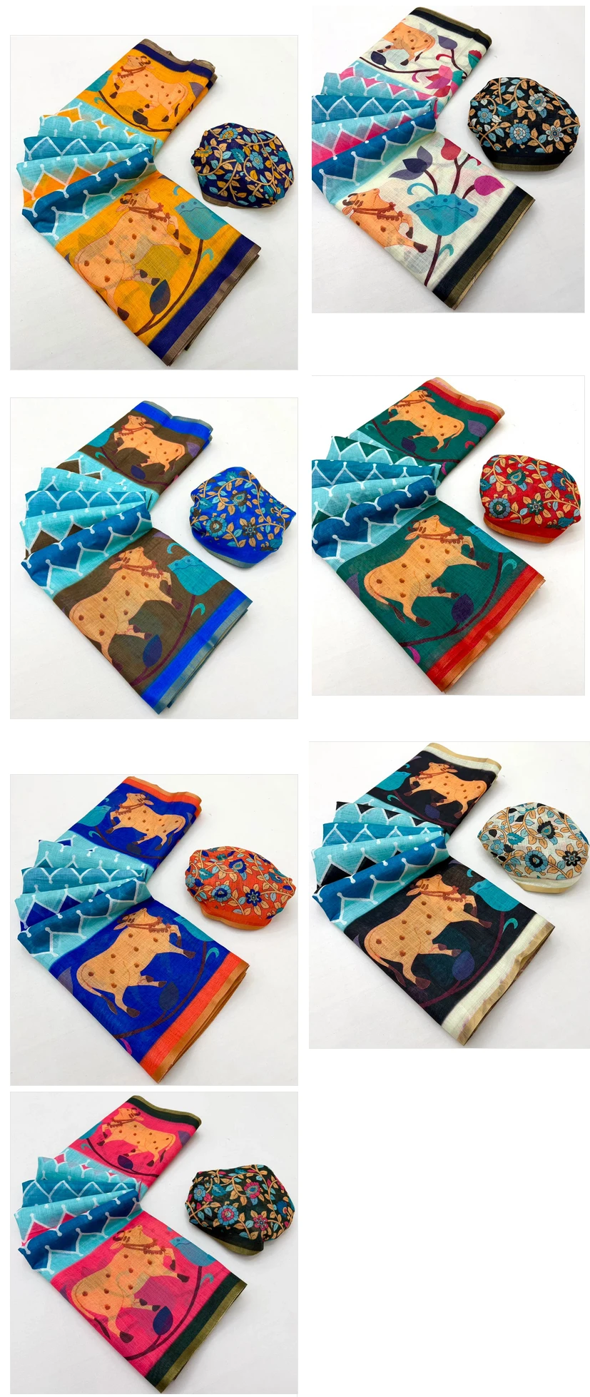 Rajyog Leena 346001 to 346007 Soft Linen Zari Border Fancy Saree Collection