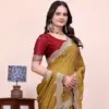 Scalop Dhrruv 1 Rangoli Silk Crush Embroidered Beautiful Saree Collection