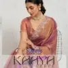 Sethnic Kaaya Verve Chiffon Velvet with Embroidered Saree Collection