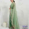 Sethnic Kaaya Verve Chiffon Velvet with Embroidered Saree Collection