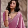 Sethnic Luminah Velvet Satin with Zarkan Border Party Wear Saree Collection
