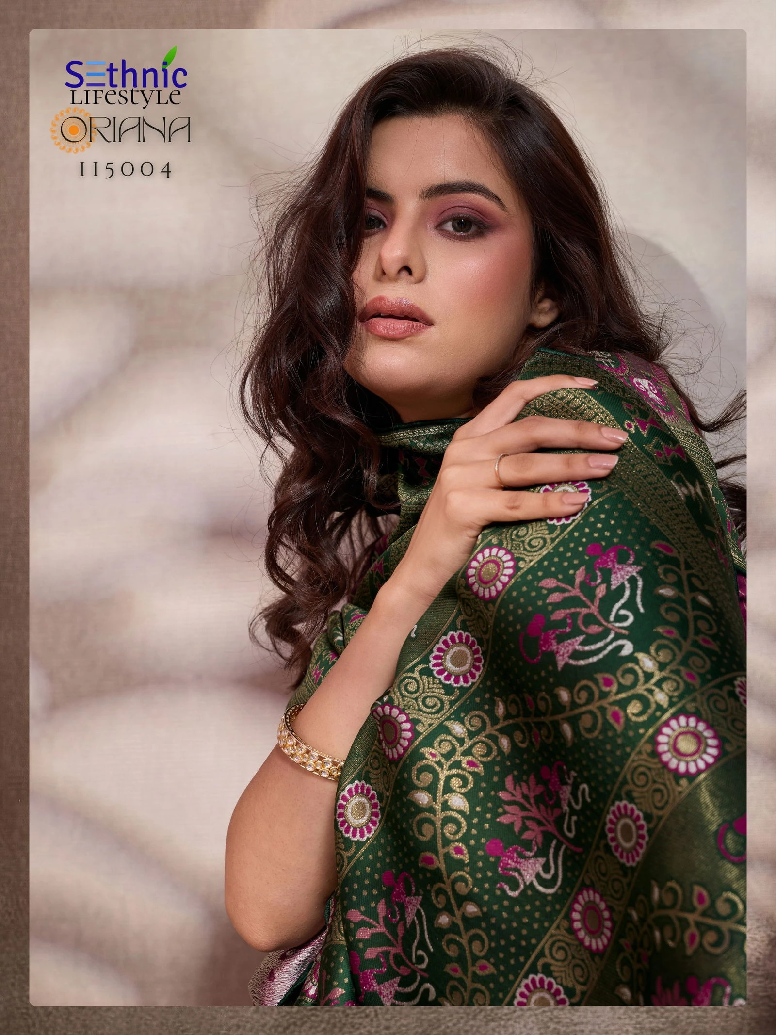 Sethnic Oriana Silk Meenakari Work Traditional Wear Saree Collection