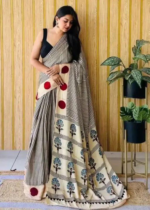 Sf Ajrakh Vol 1 Soft Japan Satin Ajrakh Printed Saree Collection