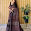 Sf Ajrakh Vol 1 Soft Japan Satin Ajrakh Printed Saree Collection