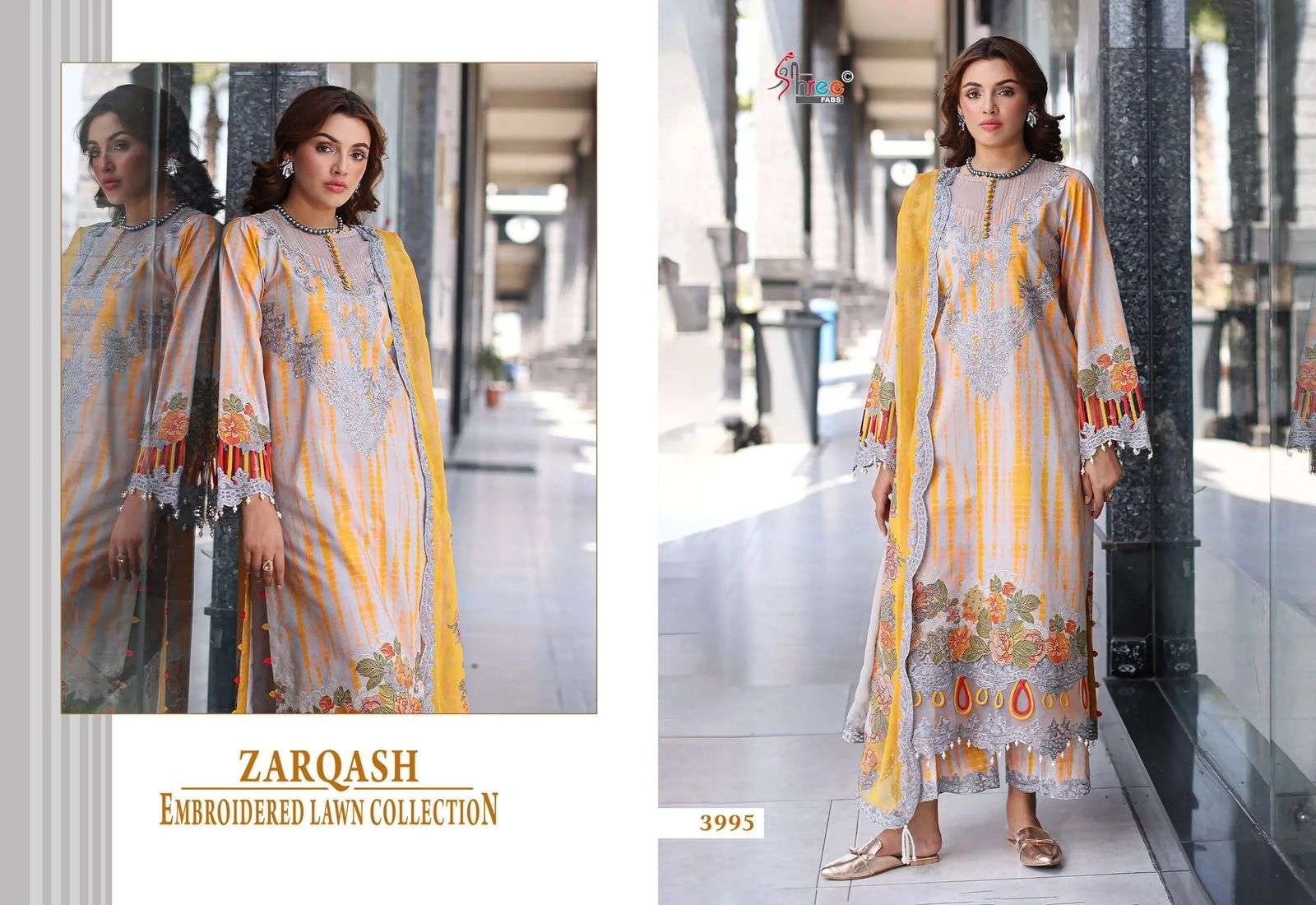 Shree Fab Zarqash Embroderd Lawn Collection